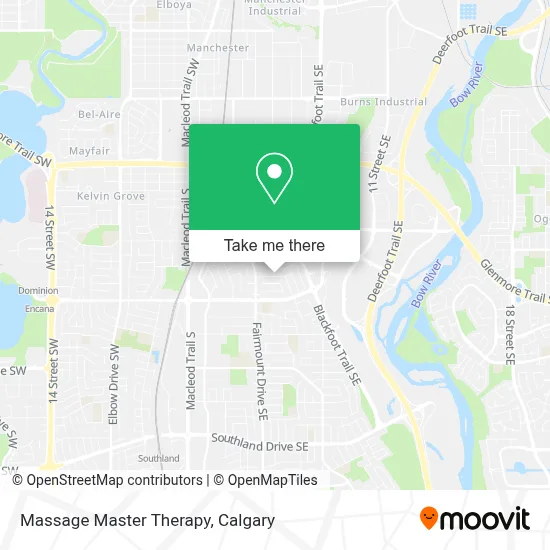 Massage Master Therapy map