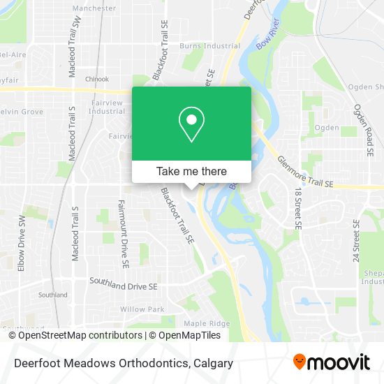 Deerfoot Meadows Orthodontics map