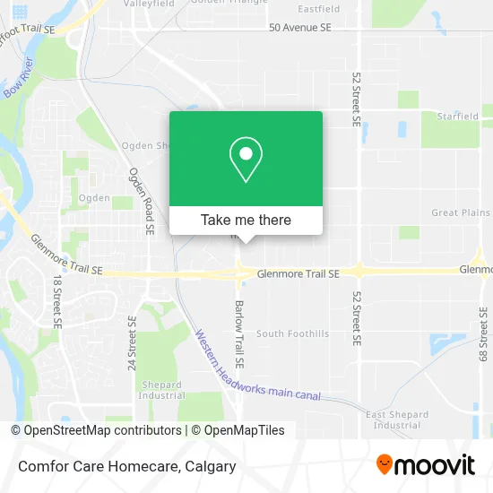 Comfor Care Homecare map