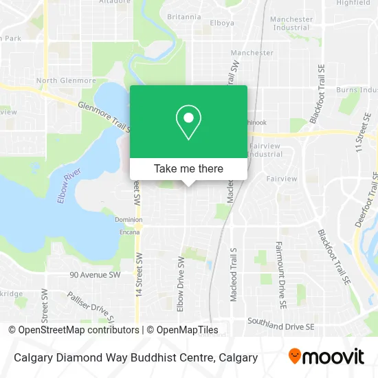 Calgary Diamond Way Buddhist Centre map