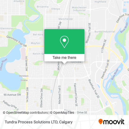 Tundra Process Solutions LTD map