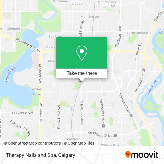 Therapy Nails and Spa map
