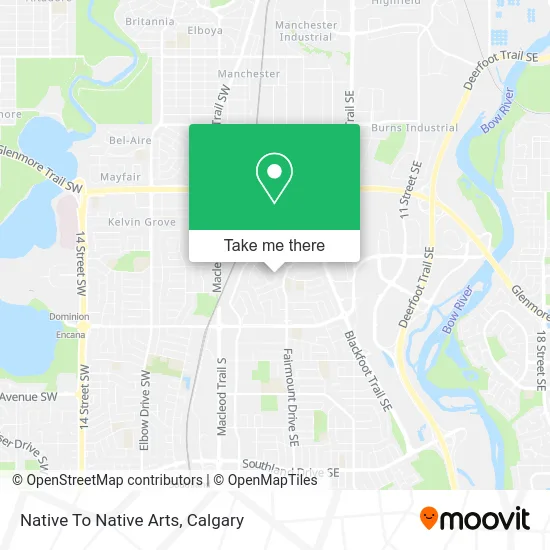 Native To Native Arts map