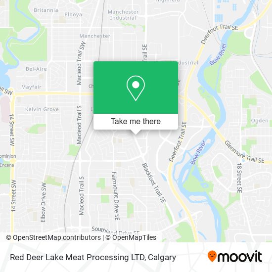 Red Deer Lake Meat Processing LTD map