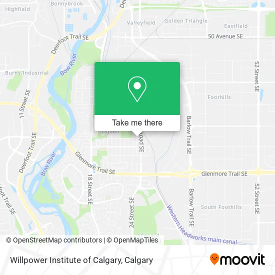 Willpower Institute of Calgary map