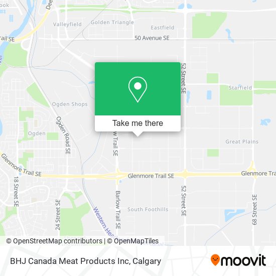BHJ Canada Meat Products Inc map