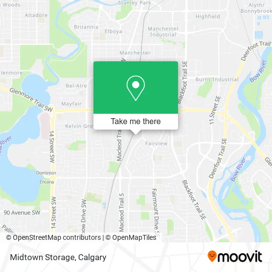 Midtown Storage map