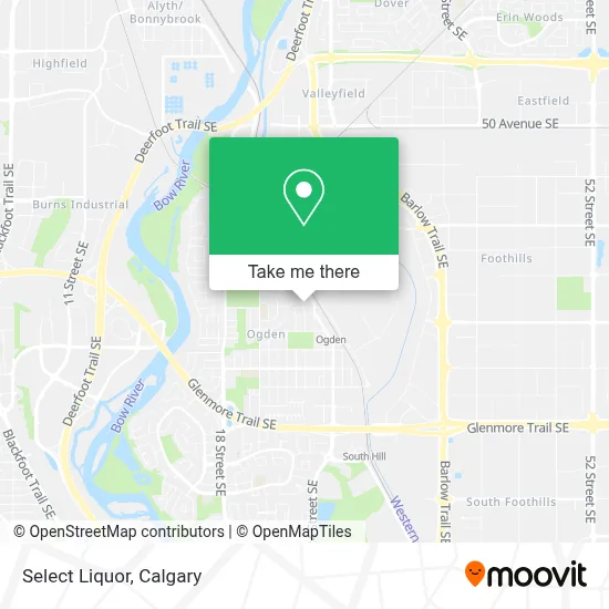Select Liquor map