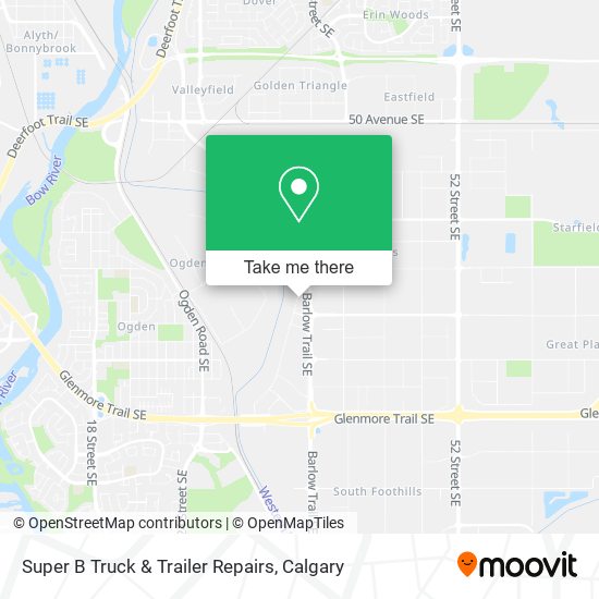 Super B Truck & Trailer Repairs map