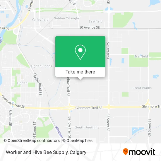 Worker and Hive Bee Supply map