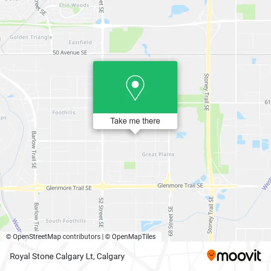 Royal Stone Calgary Lt map