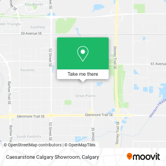 Caesarstone Calgary Showroom map