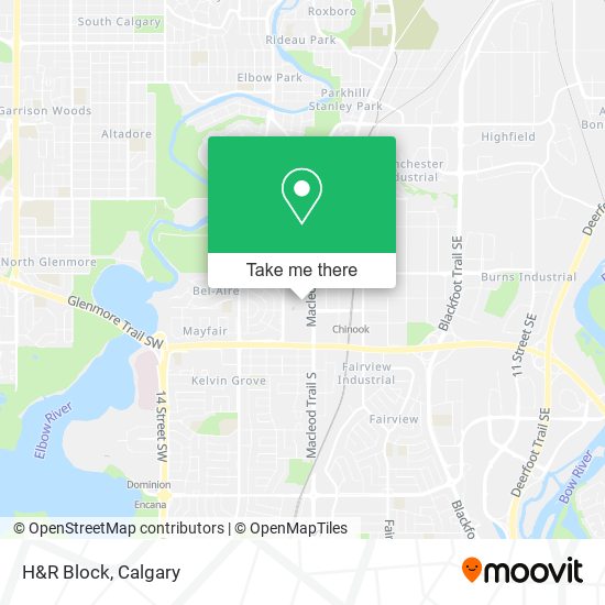 H&R Block map