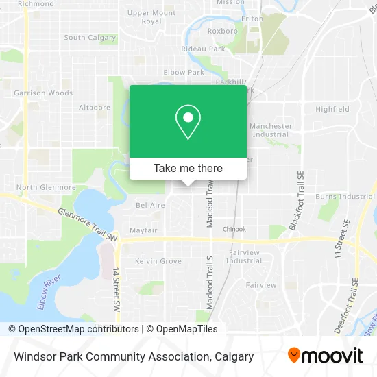 Windsor Park Community Association map