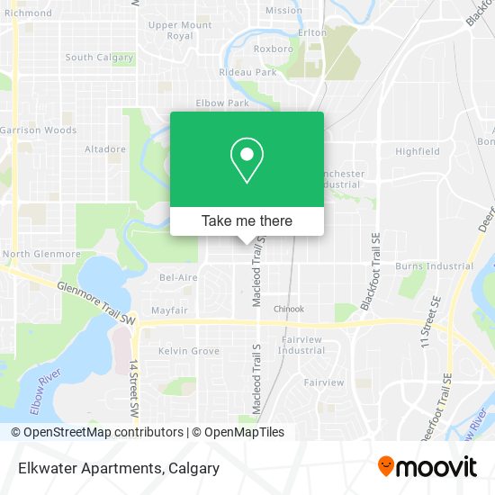 Elkwater Apartments map