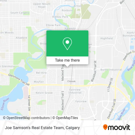 Joe Samson's Real Estate Team map