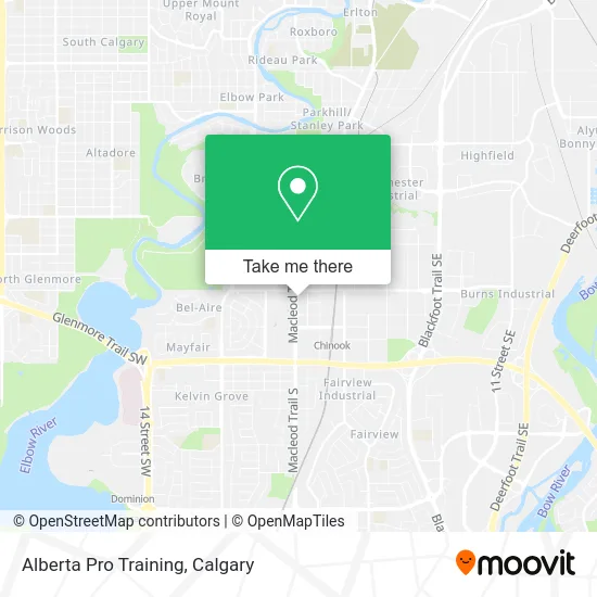 Alberta Pro Training map