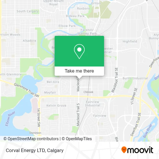 Corval Energy LTD map