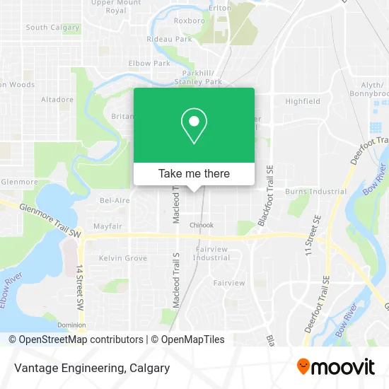 Vantage Engineering map