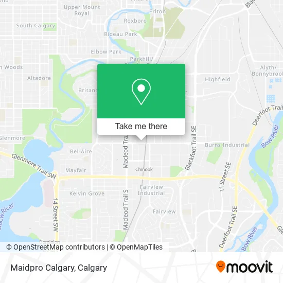 Maidpro Calgary map