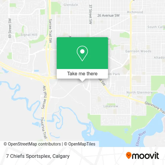 7 Chiefs Sportsplex map