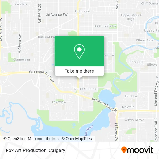 Fox Art Production map