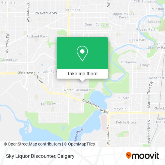 Sky Liquor Discounter map