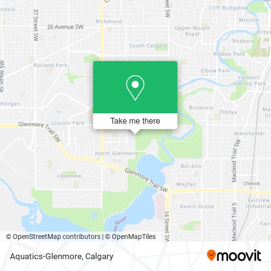 Aquatics-Glenmore map