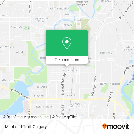 MacLeod Trail map
