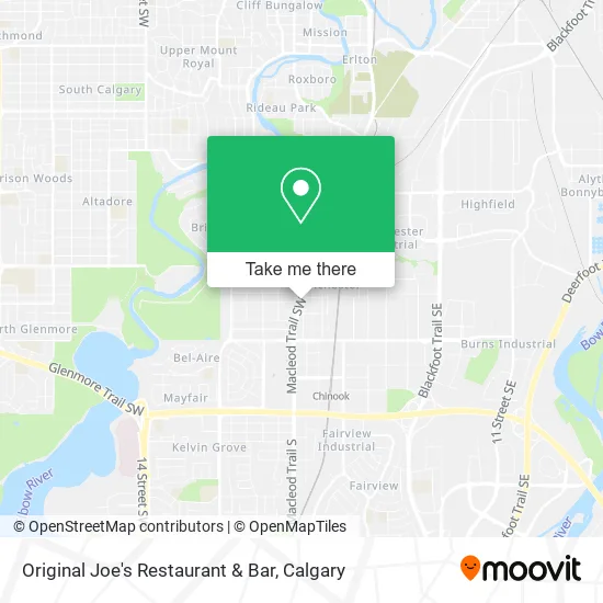 Original Joe's Restaurant & Bar map