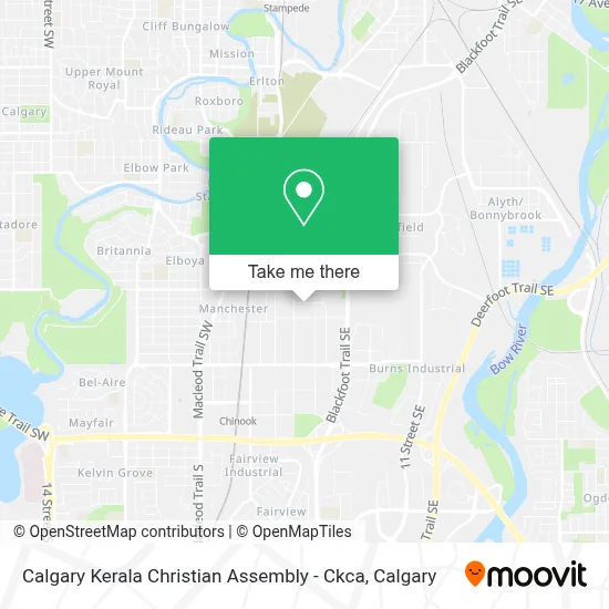 Calgary Kerala Christian Assembly - Ckca map