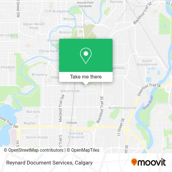 Reynard Document Services map