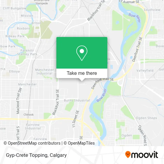 Gyp-Crete Topping map