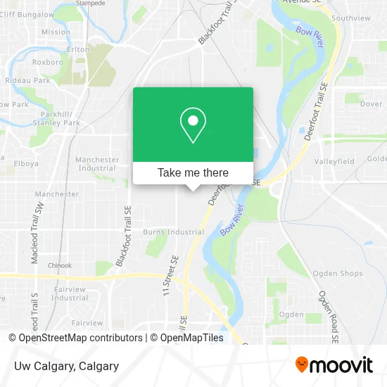 Uw Calgary map