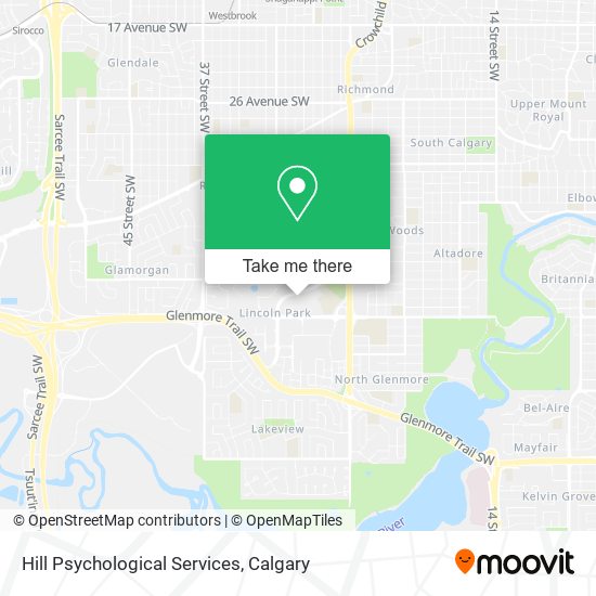 Hill Psychological Services map