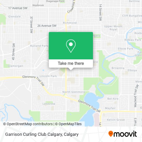 Garrison Curling Club Calgary map
