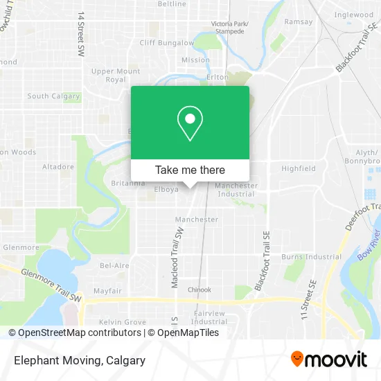Elephant Moving map