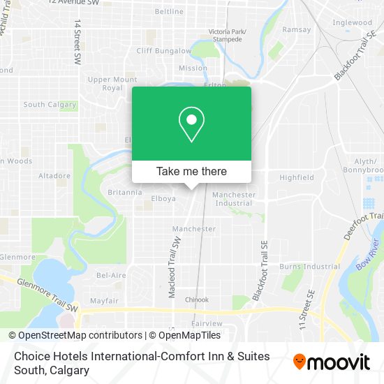 Choice Hotels International-Comfort Inn & Suites South map