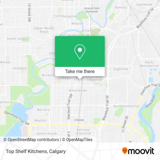 Top Shelf Kitchens map