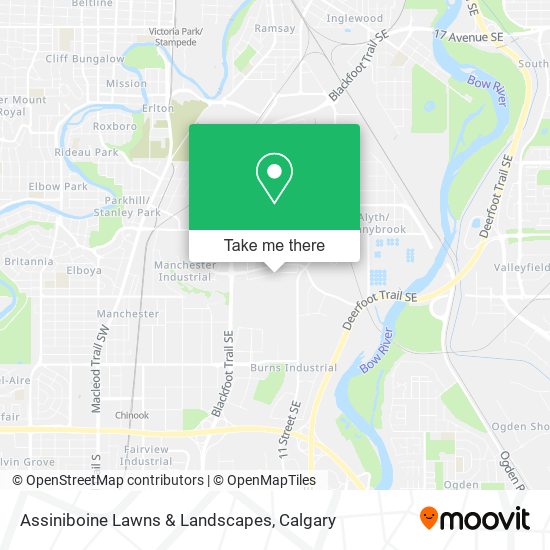 Assiniboine Lawns & Landscapes map