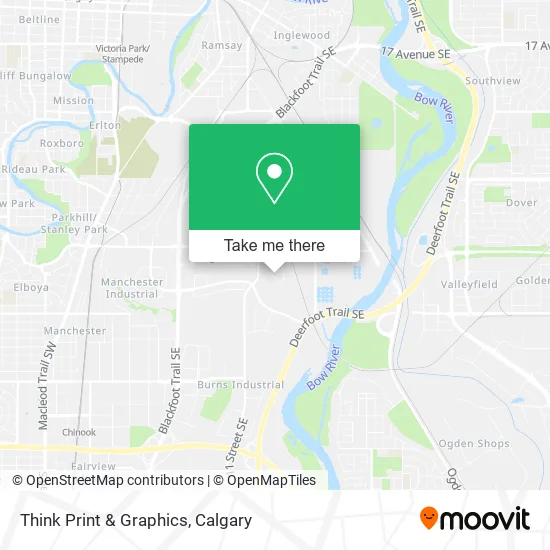Think Print & Graphics map