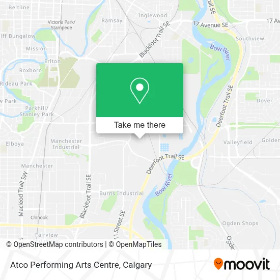 Atco Performing Arts Centre map