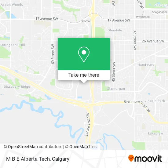 M B E Alberta Tech map