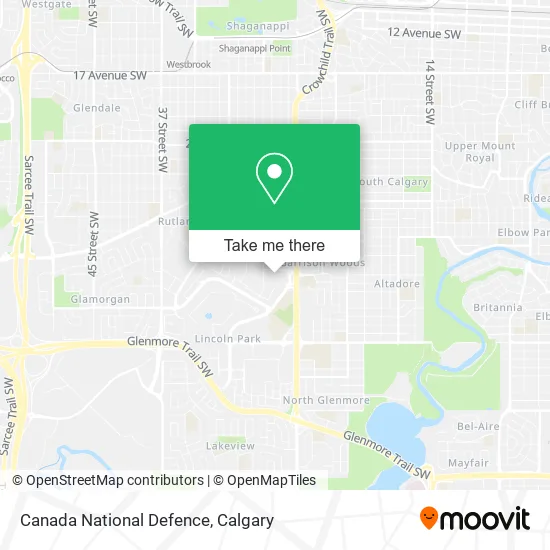 Canada National Defence map