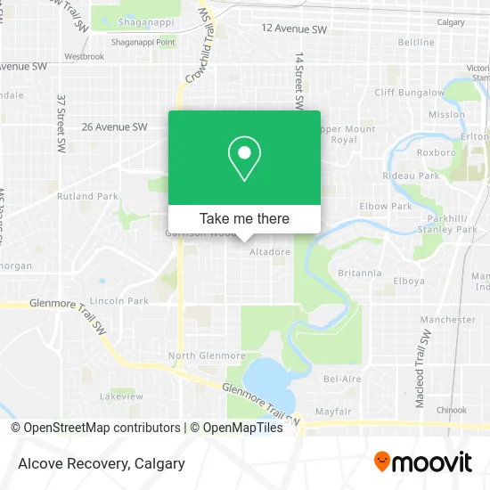 Alcove Recovery map