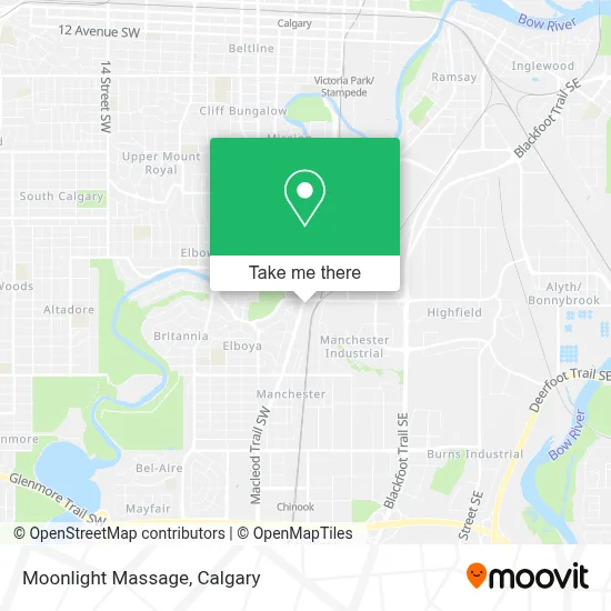 Moonlight Massage map