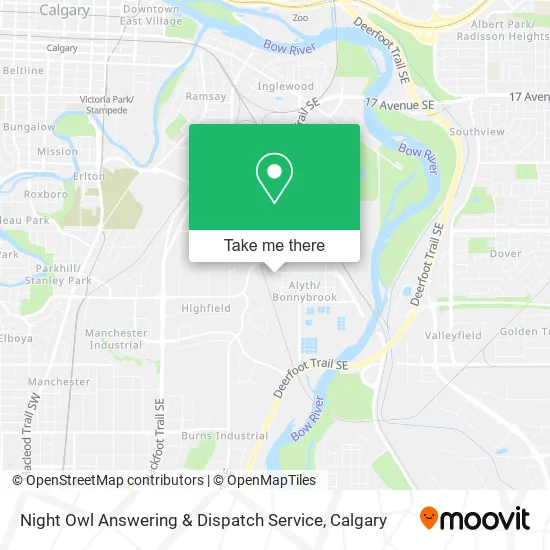 Night Owl Answering & Dispatch Service map