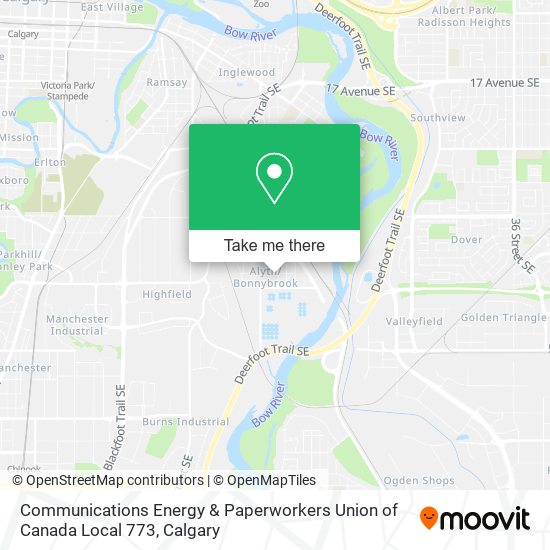 Communications Energy & Paperworkers Union of Canada Local 773 map