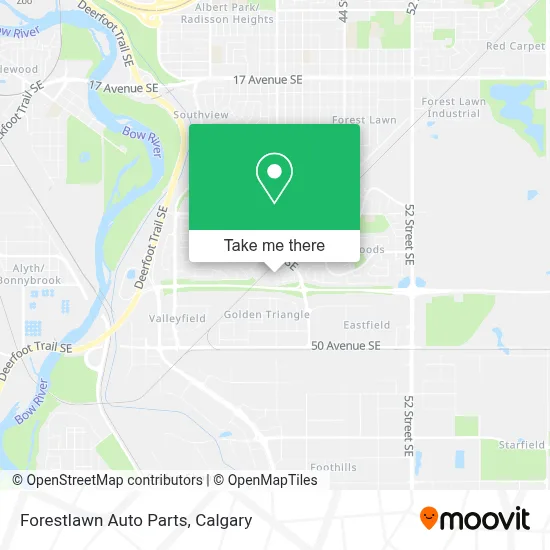 Forestlawn Auto Parts map