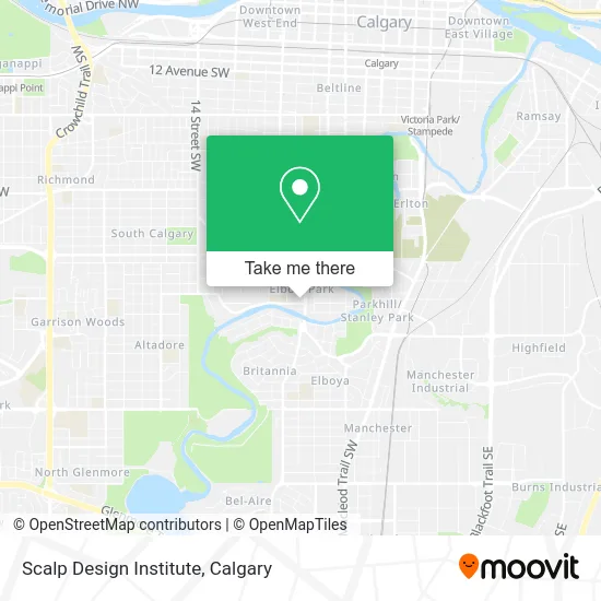 Scalp Design Institute map